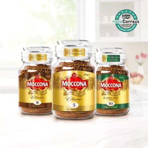 Bundle of 3 MOCCONA Freeze Dried Instant Coffee Jar 200g